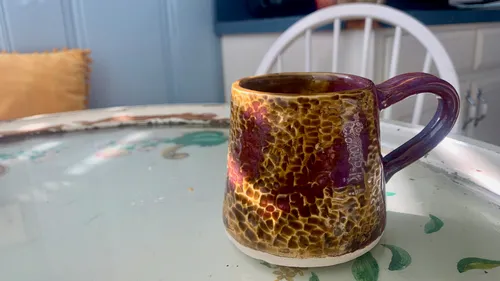 Purple Storm Cup And Long Plate, photo 1